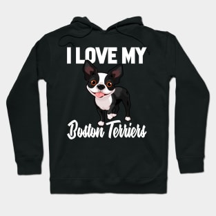 I Love My Boston Terriers Hoodie